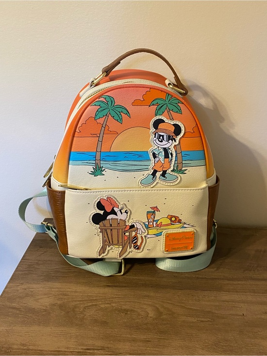 Loungefly Handbags - Disney Parks Mickey & Minnie Summer At The Beach Loungefly Minni Backpack